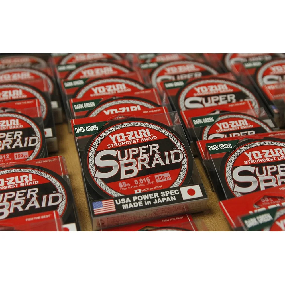 High Strength Super Braid Fishing Line 50lb 150yd Dark Green Abrasion Resistant Smooth Low Memory Durable Braided Line