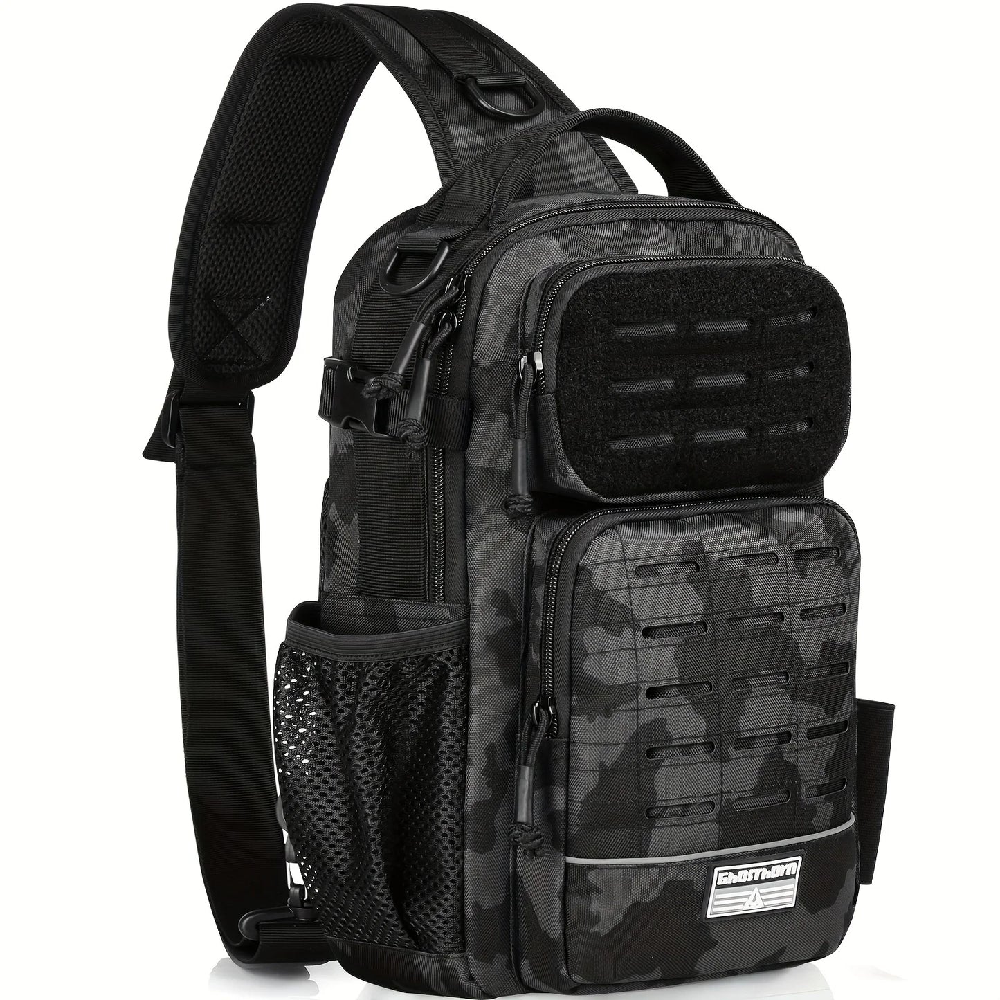 Fishing Backpack Tackle Sling Bag -Lightweight Sling Tackle Storage Bag- Fishing Backpack with Rod Holder gifts