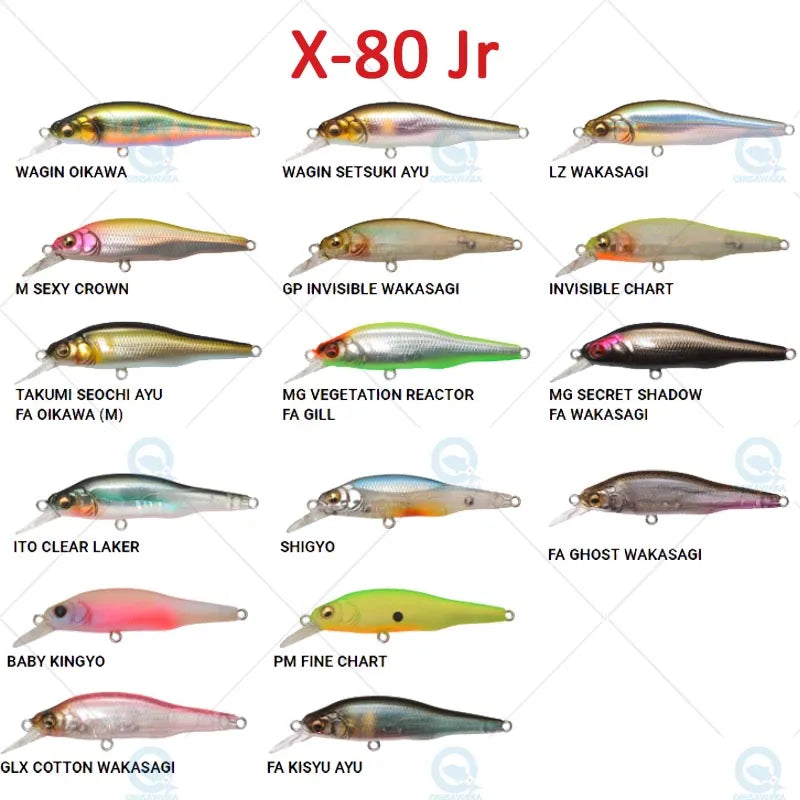 JAPAN Megabass ONETEN X-80 JR X80 Jr 65cm Suspend BASS Fishing Lure Narrow profiled MINNOW Casting Trolling Jerkbait Sea Tackle