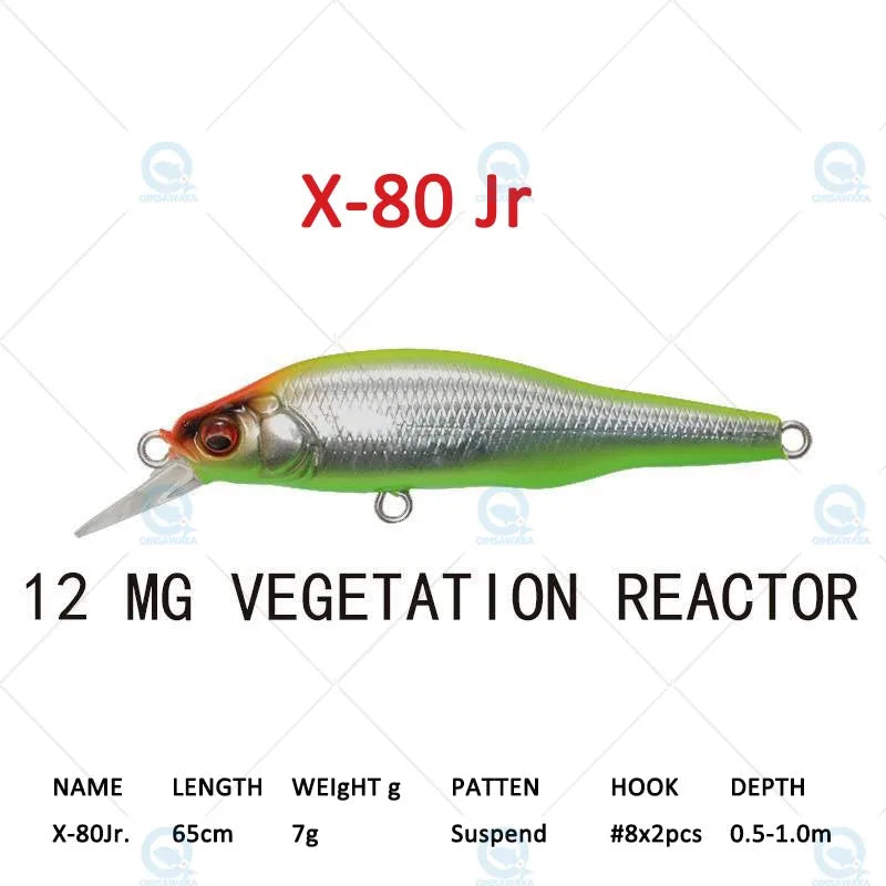 JAPAN Megabass ONETEN X-80 JR X80 Jr 65cm Suspend BASS Fishing Lure Narrow profiled MINNOW Casting Trolling Jerkbait Sea Tackle