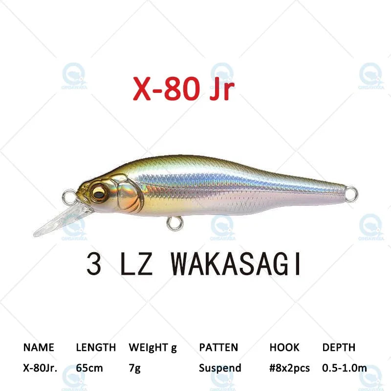 JAPAN Megabass ONETEN X-80 JR X80 Jr 65cm Suspend BASS Fishing Lure Narrow profiled MINNOW Casting Trolling Jerkbait Sea Tackle