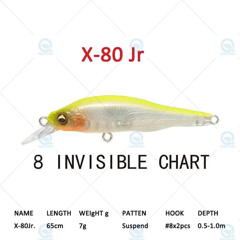 JAPAN Megabass ONETEN X-80 JR X80 Jr 65cm Suspend BASS Fishing Lure Narrow profiled MINNOW Casting Trolling Jerkbait Sea Tackle