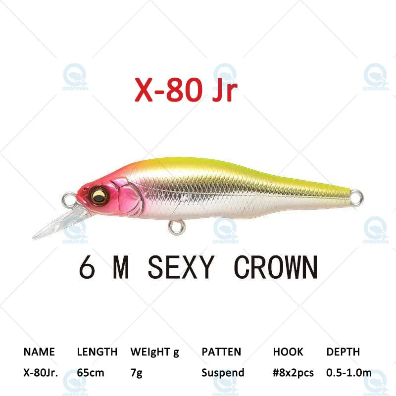 JAPAN Megabass ONETEN X-80 JR X80 Jr 65cm Suspend BASS Fishing Lure Narrow profiled MINNOW Casting Trolling Jerkbait Sea Tackle
