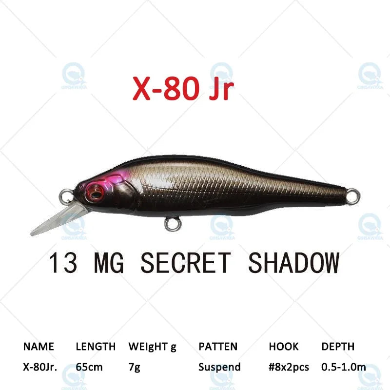 JAPAN Megabass ONETEN X-80 JR X80 Jr 65cm Suspend BASS Fishing Lure Narrow profiled MINNOW Casting Trolling Jerkbait Sea Tackle