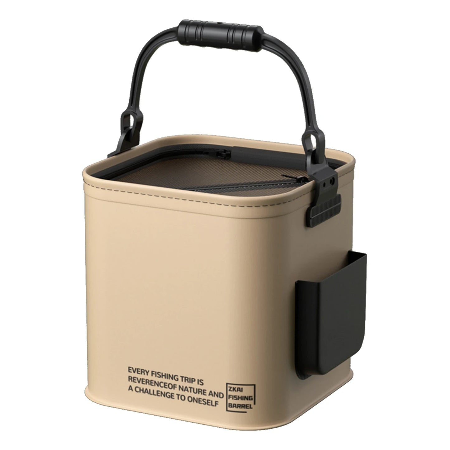 Fishing Bucket Foldable Fish Bait Bucket Multifunctional Waterproof Water Bucket Portable for Hiking Camping BBQ Beach Fishing