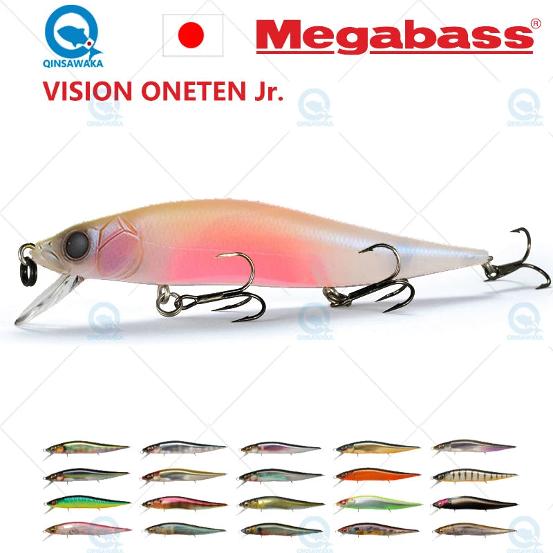 JAPAN Megabass VISION ONETEN Jr. 98mm 10.5g Suspend BASS Fishing LURE Bait MINNOW Jerkbait Dynamic Saltwater Sea Tackle Magnetic