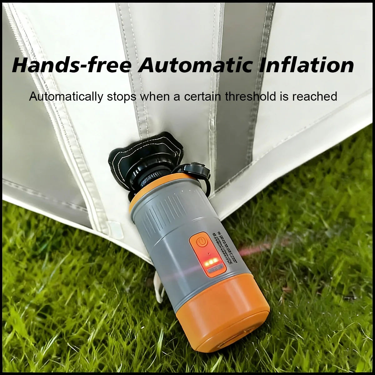 Portable High Pressure Electric Air Pump for Inflatable Tent with 2000 mAh Capacity,720g Small Air Pump for Outdoor Camping