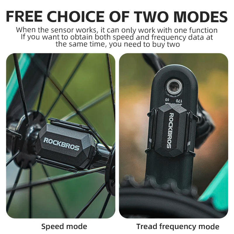 ROCKBROS Bicycle GPS Bike Computer Cadence Speed Sensor Wireless ANT+Bluetooth for Road Bikes Mountain Bikes Cycling Accessories