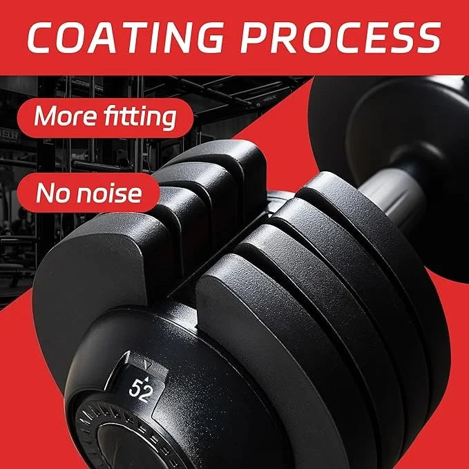 Adjustable Dumbbells Set of 2,Free Weights Dumbbells Set,52 lbs pair for Men/Women Gym Equipment for Home Strength