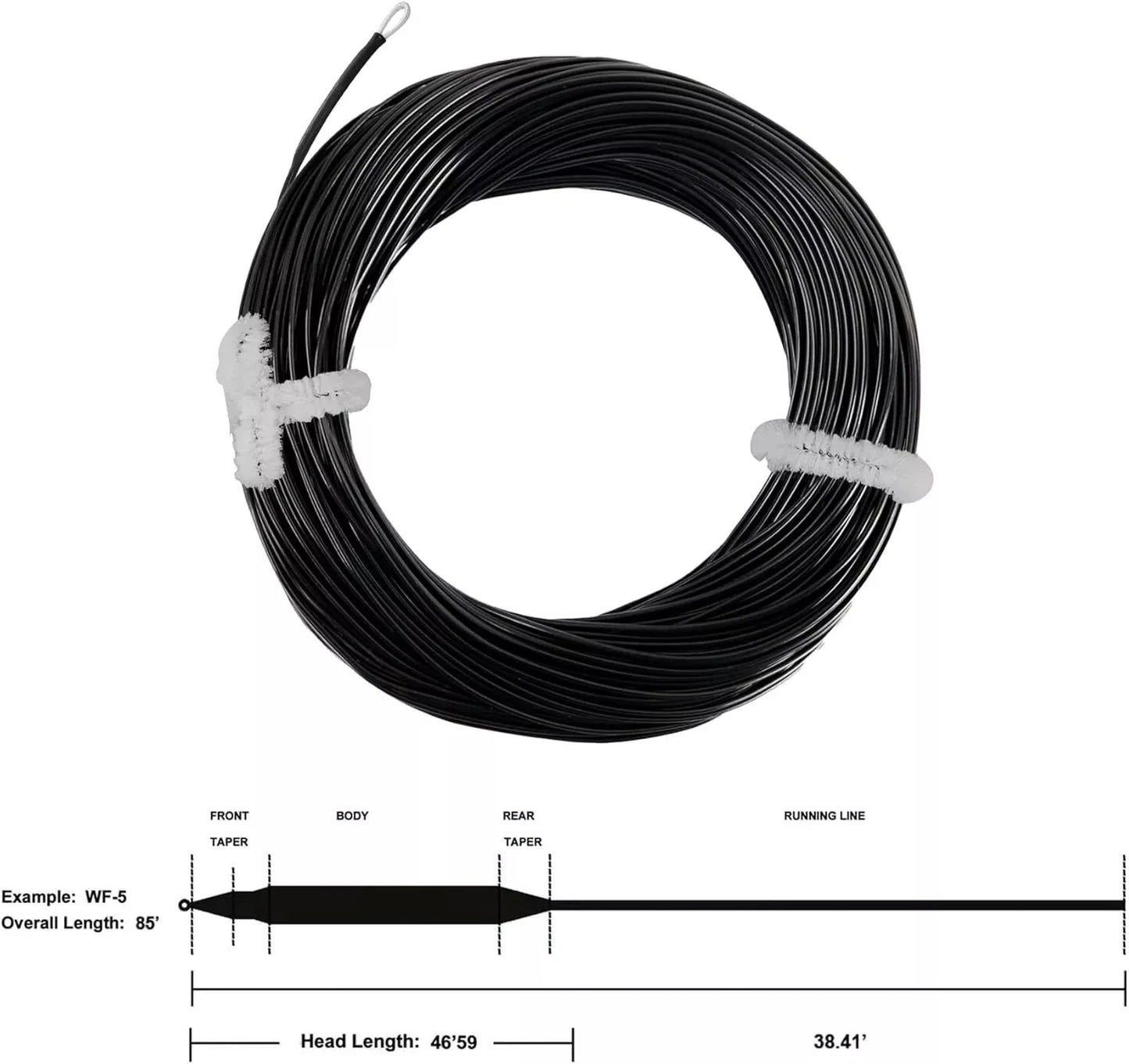 Aventik Fly Line Full Sinking Line Fast Sinking Fly Fishing Lines Trout Lake Saltwater Fishing Line Exposed Loop