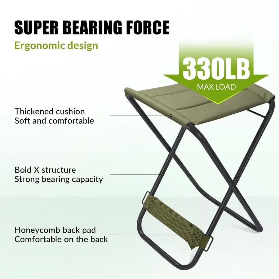 Fishing Backpack with Foldable Chair, 35L Tackle Box Backpack with Rod Holders Fishing Storage Bag Portable Stool for Outdoor Fi