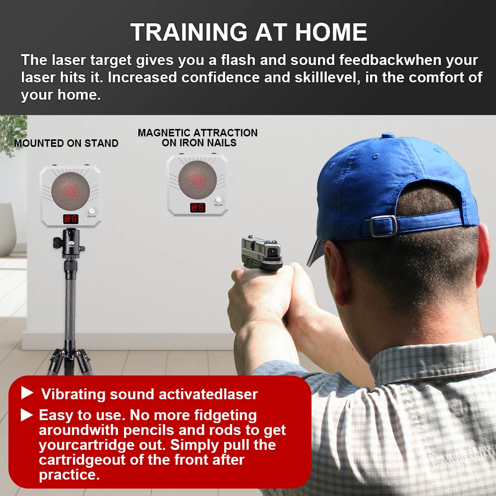 Infrared Induction Electronic Scoring Laser Target Color Sensitive Shooting Practice with Sound Effects Training Toy Equipment
