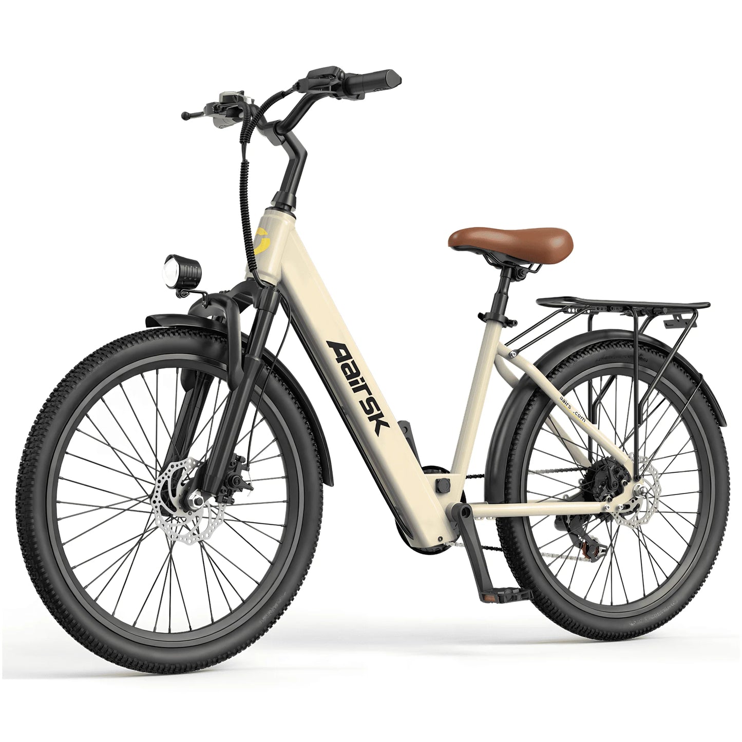 Electric Bike for Adults&Teen,750W Peak 24" Ebike,7-Speed,23Mph Up to 40Miles with Dual Disc Brakes,Commuter E-MTB for Men Women