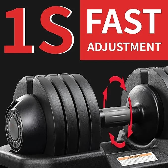 Adjustable Dumbbells Set of 2,Free Weights Dumbbells Set,52 lbs pair for Men/Women Gym Equipment for Home Strength