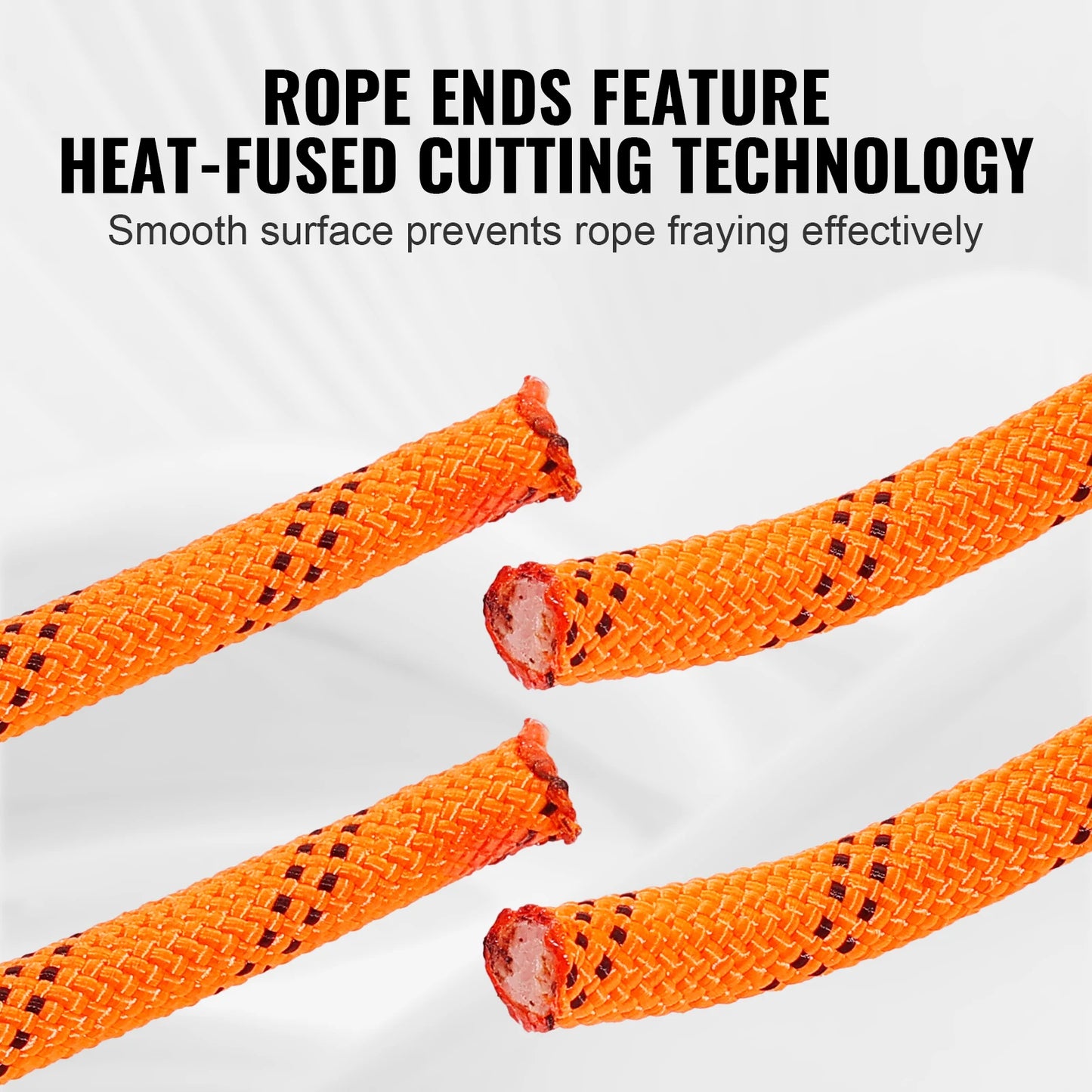 SucceBuy 120ft Dual-Weave Polyester Cord 3/8 1/2in 48-Strand Multi-Use Rope for Arborist Activities Outdoor Adventures Versatile