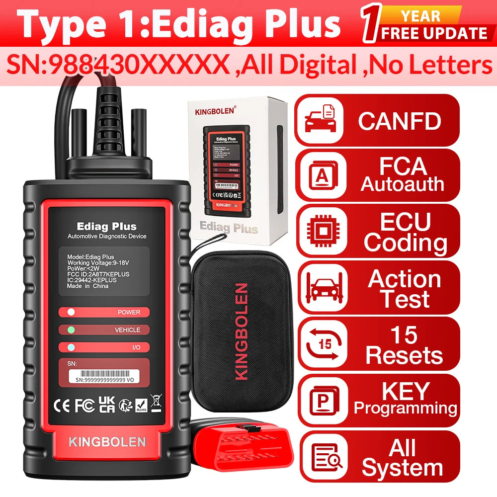 2026 Thinkcar ThinkDiag 2 ALL Software Canfd protocol 15 Reset Service OBD2 Diagnostic Tool bI Directiona ECU Coding 1 Year Free