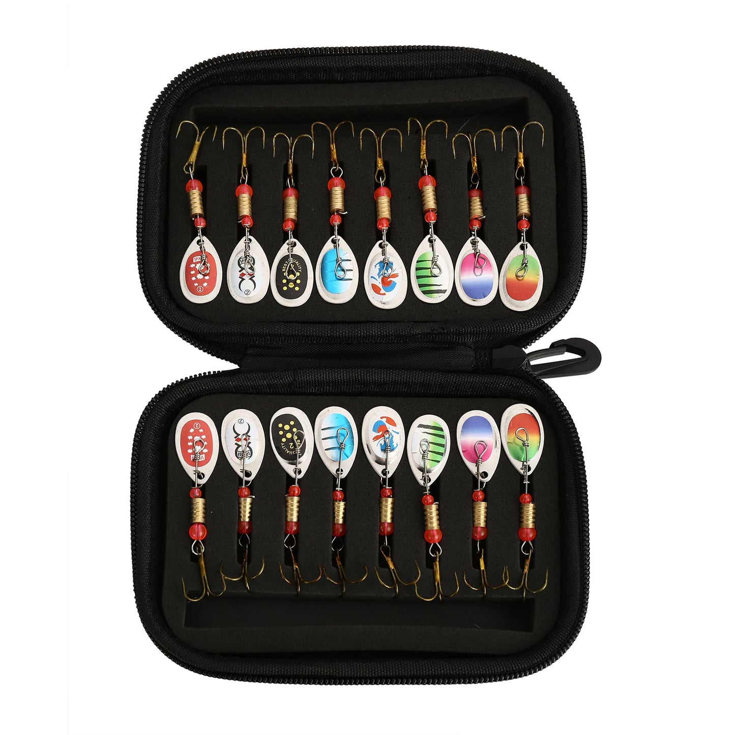Sequins Spinner Lures Set Convenient to Carry with Tackle Storage Bag Suitable for Trout Bass Salmon Local Delivery