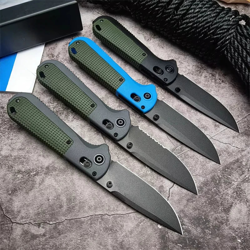 Outdoor Folding Knife BM 430BK A Stainless Steel Knife High Hardness Camping Survival High Quality Rock Climbing Multitools