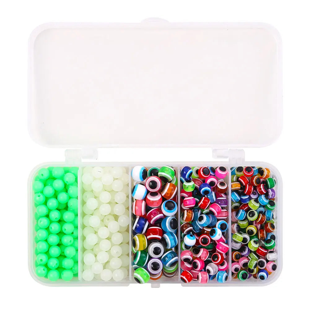 Night Luminous Fishing Hard Beads Fishing Rig Beads 5/6/8mm Glow Luminous Fish Beads Fishing Tackles Accessories