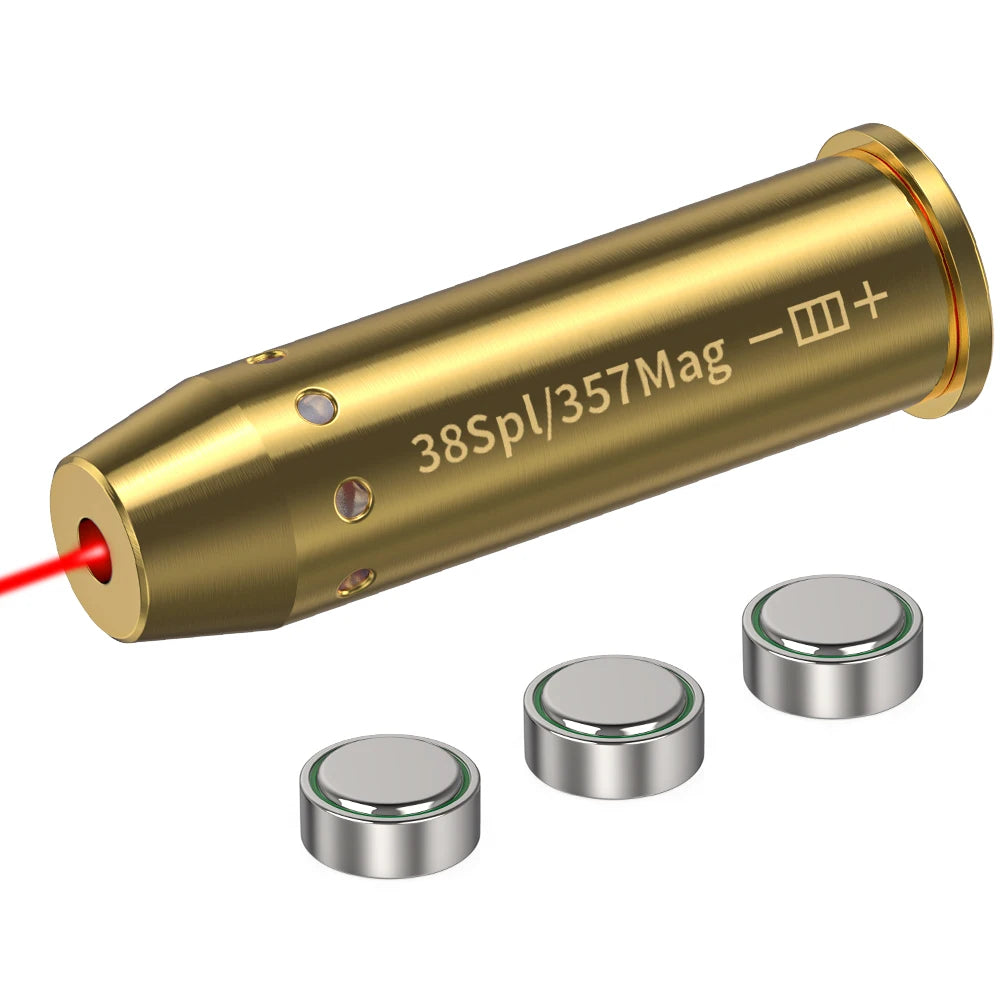 38Spl/357Mag Red Laser Calibration Tool - Hunting Accessories Training Shooting Calibrator.