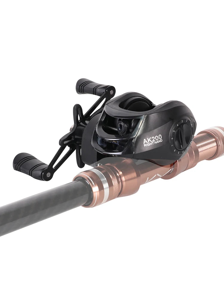 Baitcasting Reels 7.2/1 Gear Ratio Fishing Reels Wheel Max Drag 10kg Saltwater Freshwater 18+1BB for Beginners Fishing Accessory