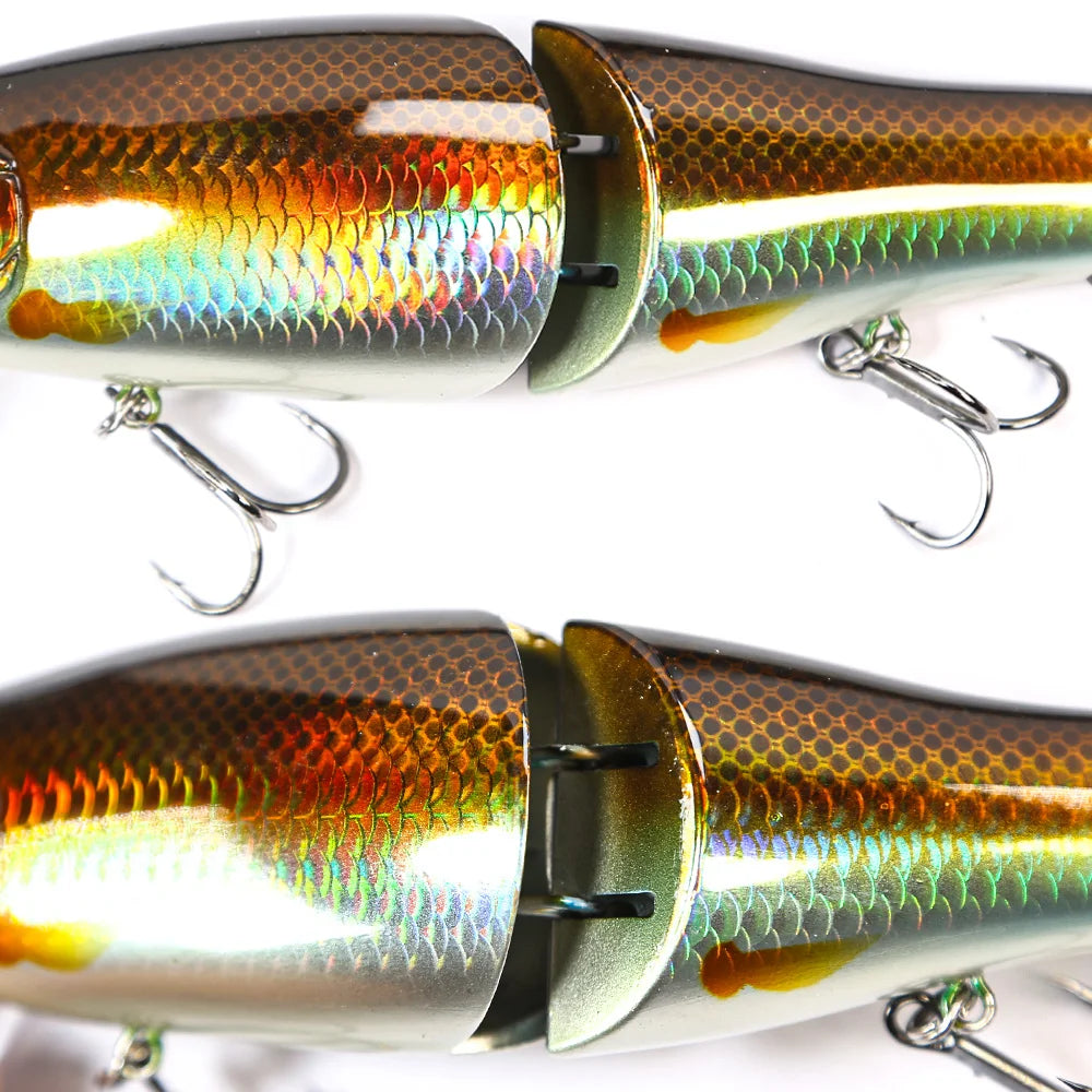 B&U RISER JACK 184mm 2.5OZ Fishing Lures joint body Glide Swimbaits Floating Topwater powerful S-shaped big Hard baits bass