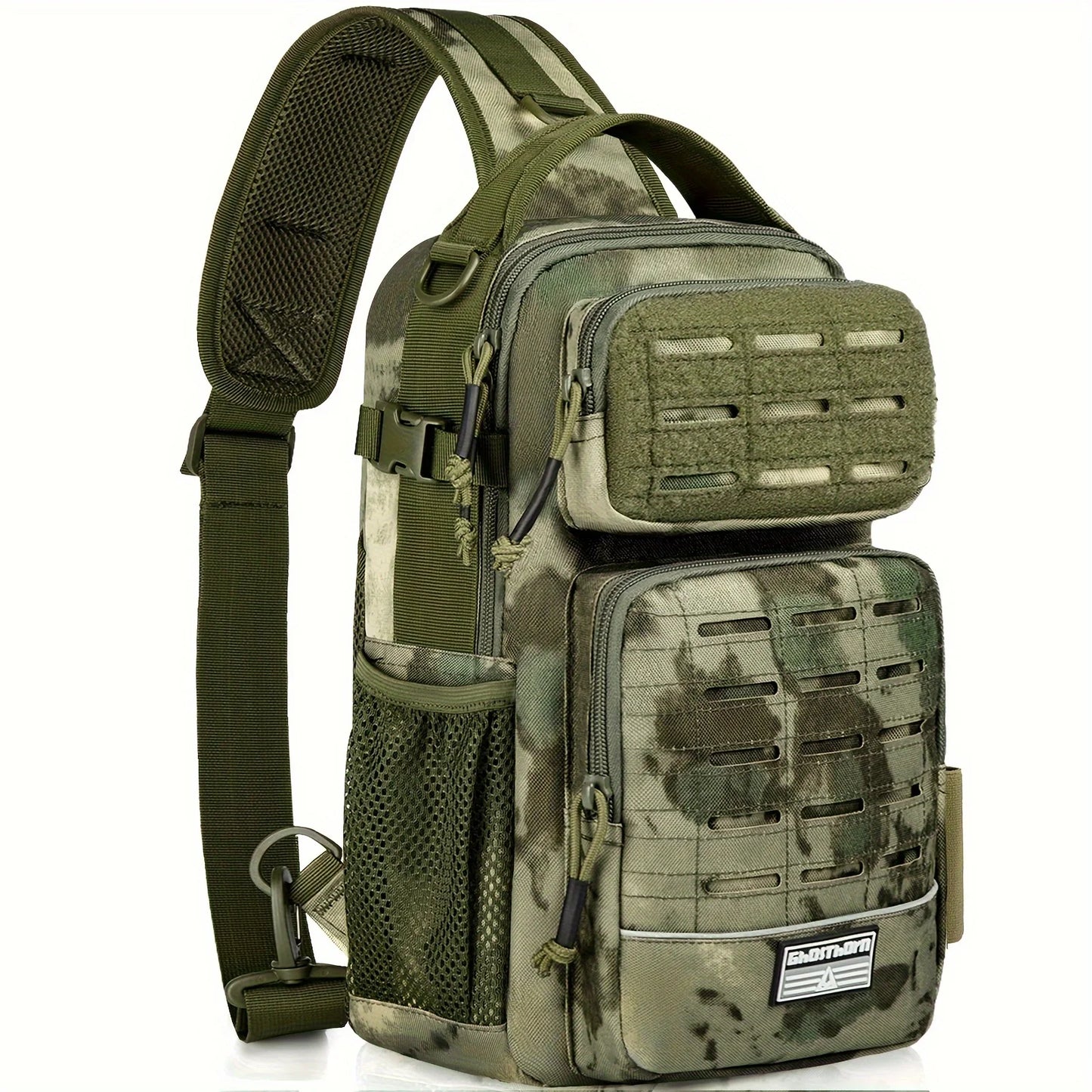 Fishing Backpack Tackle Sling Bag -Lightweight Sling Tackle Storage Bag- Fishing Backpack with Rod Holder gifts