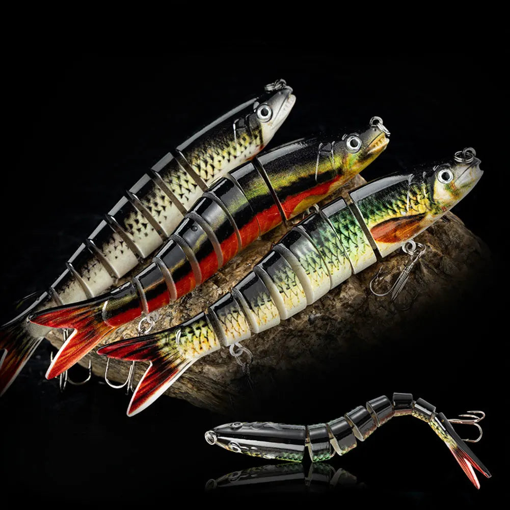 3Pcs Sinking Wobblers Fishing Lures Multi Jointed Swimbait Artificial Bait 135mm/20g Crankbait for Pike Bass Trout