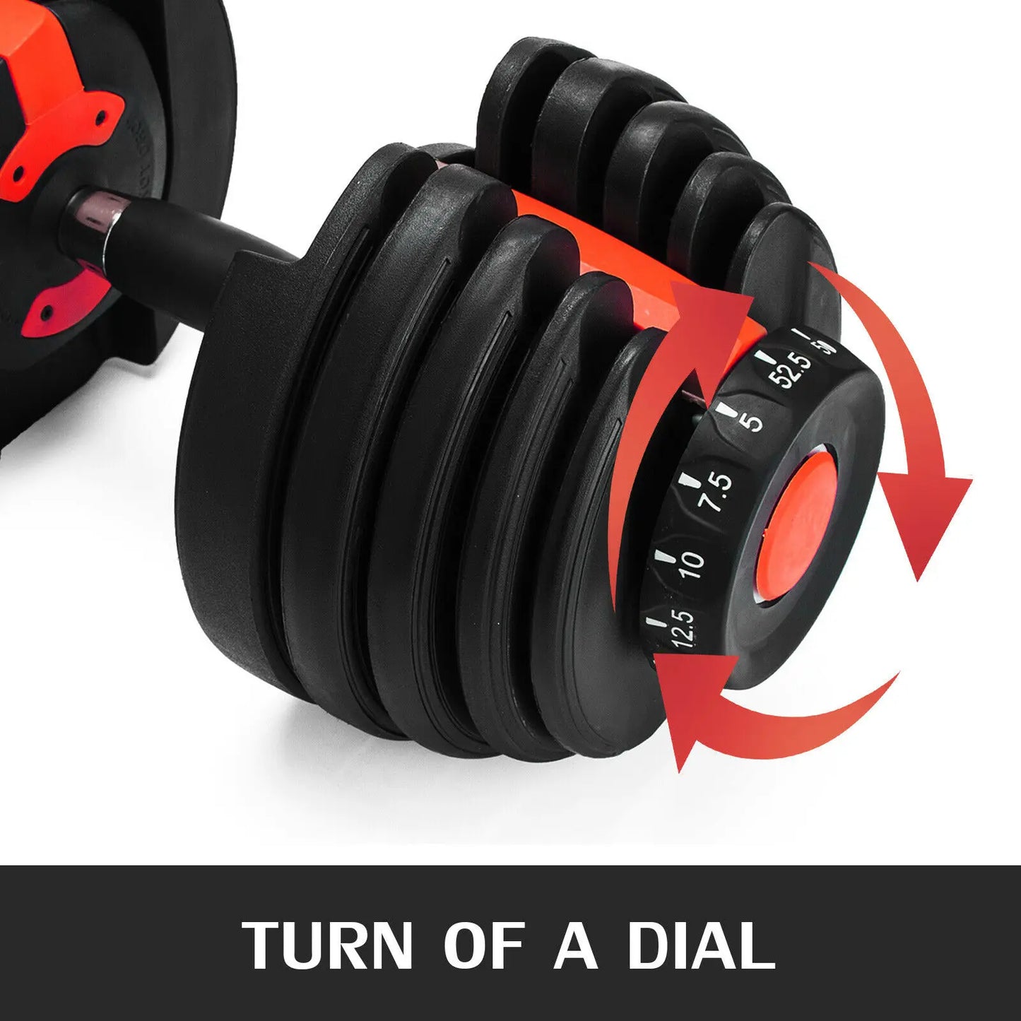 SIHAO 24KG Adjustable Dumbbells Set 2.5-24KG Weight Strength Training Fitness Workouts GYM Home Equipment For Exercise