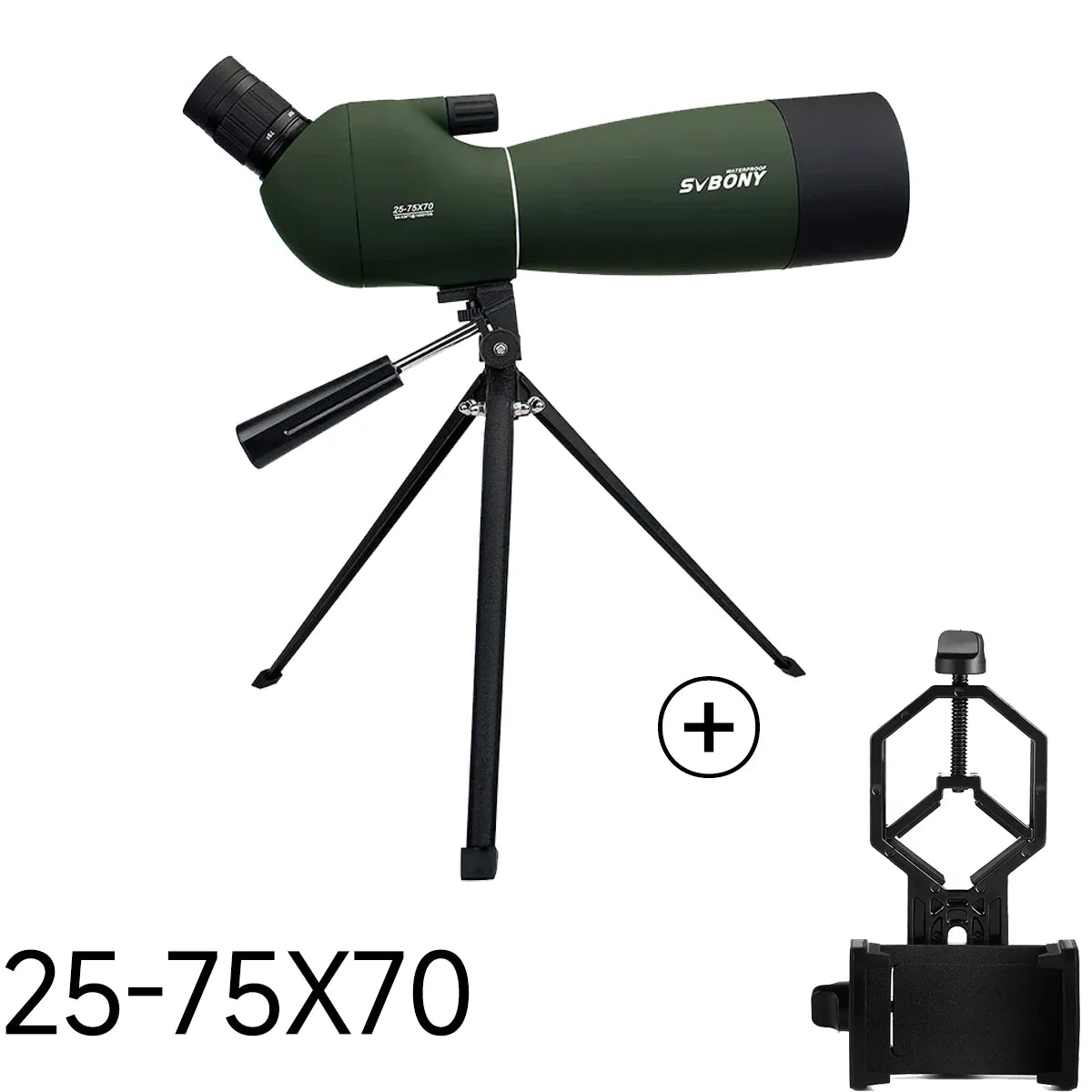 Svbony SV28 Spotting Scope 50/60/70/80mm Powerful Zoom With Tripod Waterproof,Camping equipment, Target Shooting,Bird Watching