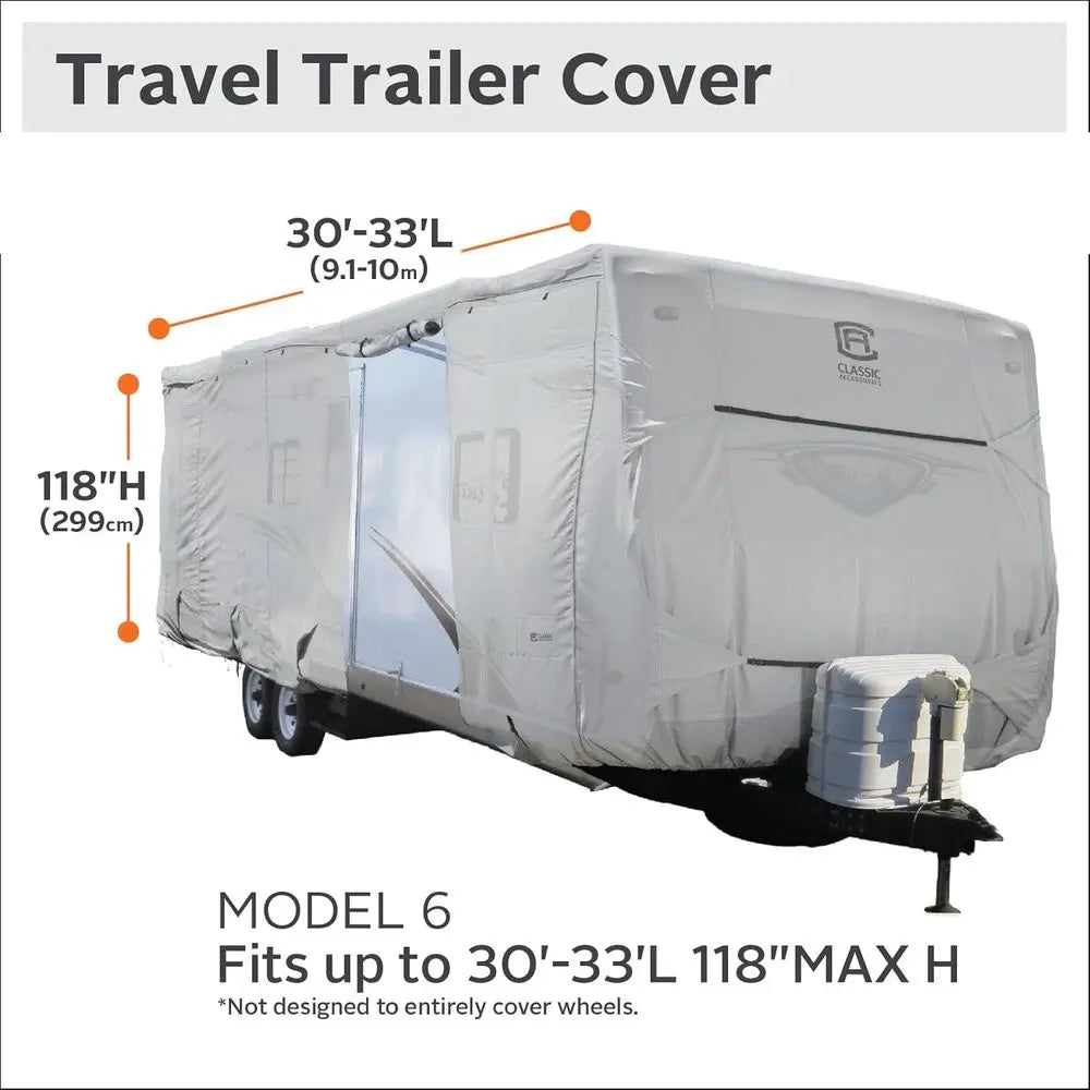 PermaPRO Travel Trailer Cover, Fits 30' - 33' RVs, RV Cover, Camper Cover, Travel Trailer Cover