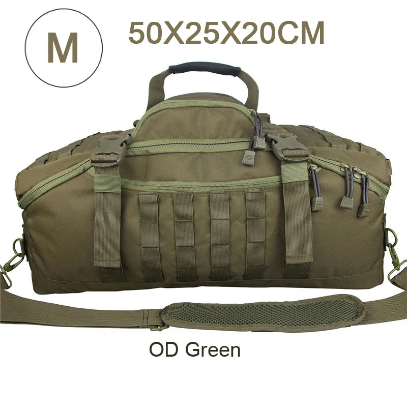 LQARMY 30L 50L 80L Outdoor Mountaineering Bag Molle Tactical Backpack Large Duffel Bag Hiking Camping Travel Bags